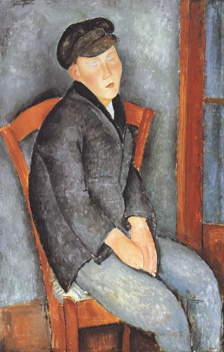 Amedeo Modigliani Young Seated Boy with Cap (mk39)